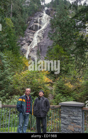 Shannon Falls Provincial Park, Squamish, British Columbia, Kanada Stockfoto