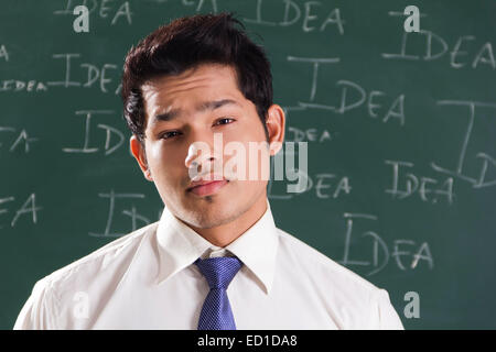 1 indische Geschäftsmann der College Student Stockfoto