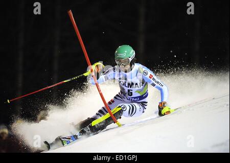 Madonna di Campiglio, Italien. 22. Dezember 2014. Felix Neureuther (GER) Ski Alpin: Audi FIS Alpine Ski World Cup Herren-Slalom in Madonna di Campiglio, Italien. © Hiroyuki Sato/AFLO/Alamy Live-Nachrichten Stockfoto