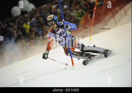 Madonna di Campiglio, Italien. 22. Dezember 2014. Naoki Yuasa (JPN) Ski Alpin: Audi FIS Alpine Ski World Cup Herren-Slalom in Madonna di Campiglio, Italien. © Hiroyuki Sato/AFLO/Alamy Live-Nachrichten Stockfoto