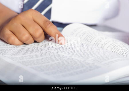 1 Kind-Schule-Schüler-Lesebuch Stockfoto