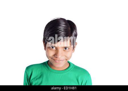 1 indische Kind junge pose Stockfoto