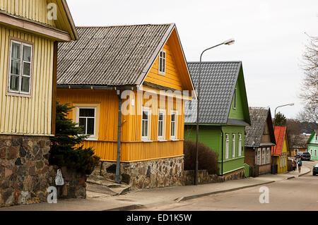 Gehäuse-Eigenschaften von Litauen und insbesondere von Trakai. Stockfoto