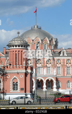 Petroff Palast Moskau Juli-Hitze Stockfoto