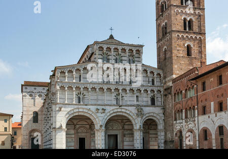 Kathedrale von San Martino in Lucca, Toskana, Italien Stockfoto