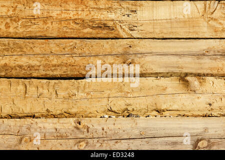 Holz Textur, alten Eichen Schwellen Stockfoto