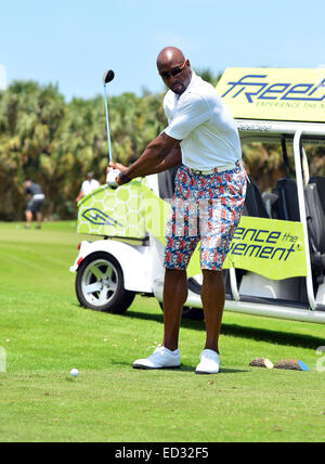 10. Jahrestagung Irie Wochenende - Celebrity Golf-Turnier mit: Alonzo Mourning wo: Miami Beach, Florida, Vereinigte Staaten, wann: 20. Juni 2014 Stockfoto