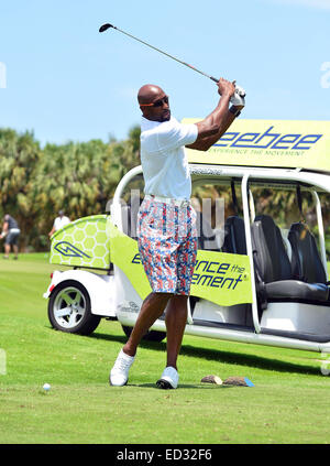 10. Jahrestagung Irie Wochenende - Celebrity Golf-Turnier mit: Alonzo Mourning wo: Miami Beach, Florida, Vereinigte Staaten, wann: 20. Juni 2014 Stockfoto