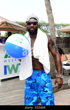 10. Jahrestagung Irie Wochenende - BBQ Beach Bash mit: Braylon Edwards wo: Miami Beach, Florida, Vereinigte Staaten, wann: 21. Juni 2014 Stockfoto