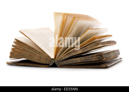 Buch auf dem weißen Hintergrund isoliert Stockfoto