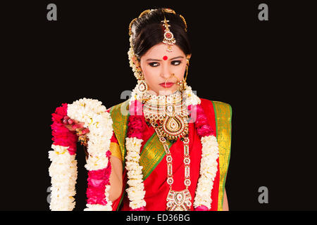 1 Bengali Braut Dame Hochzeit Stockfoto