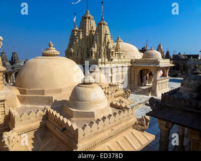 Jain-Tempel-Komplex in Palitana Gujarat Indien Stockfoto