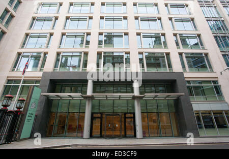 Allgemeine Ansicht GV The Rolls Building, Chancery Division, Admiralität und Handelsgericht und Technik und Bau-Hof. Stockfoto