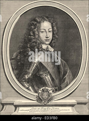 Louis XV, 1710-1774, König von Frankreich und Navarra, Ludwig XV., 1710-1774, König von Frankreich Und Navarra Stockfoto