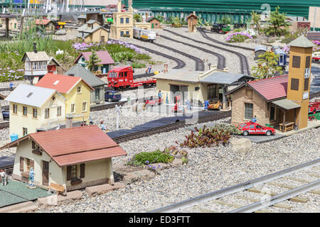 Nanton, Alberta. Haus der Canadas größte Gartenbahn Stockfoto