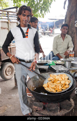 ländliche Inder Fast-Food-shop Stockfoto