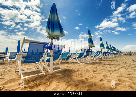 Versilia Strand. Toskana, Italien Stockfoto