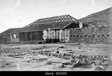 Das Haupthaus in Rorke es Drift Station kurz nach der Schlacht von Zulu Krieg fotografiert Stockfoto