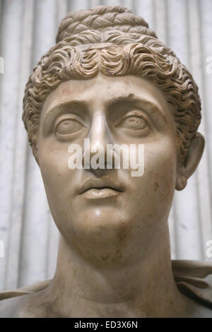 Faustina die ältere (100-140). Roman Empress und Ehefrau von Roman Emperor Antoninus Pius. Kolossale Porträt. 2. Jahrhundert.  Vatikan. Stockfoto