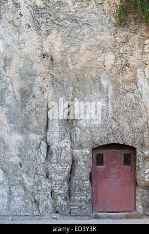 Eingang zum Tunnel in Malta Stockfoto