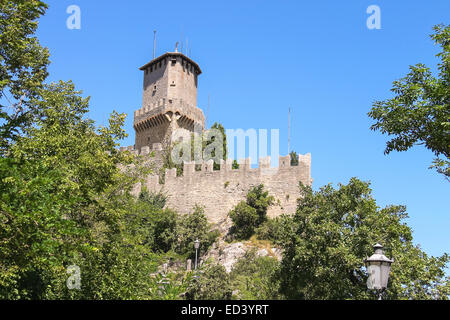 Festung Guaita auf Monte Titano. Die Republik von San Marino Stockfoto