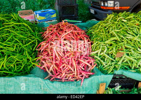 Obst und Gemüse laden am Markttag in Ikizdere, pontische Alpen Nordost-Türkei Stockfoto