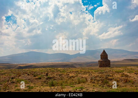 Die Kirche St. Gregory des Abughamrents im Ani, ruiniert einem entfernten mittelalterlichen armenischen türkische Stadt, Nordost-Türkei Stockfoto