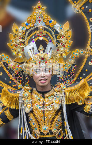 Jember Fashion Festival, Ost-Java, Indonesien Stockfoto