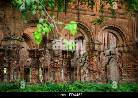 Ruinen von Tamluk Rajbari in West Bengal, Indien. Stockfoto