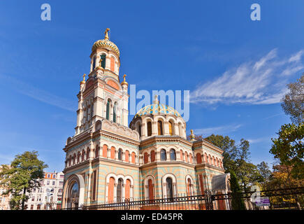 Orthodoxe Alexander-Newski-Kathedrale (ca. 1884) in Lodz, Polen. Architekt Hilary Majewski Stockfoto