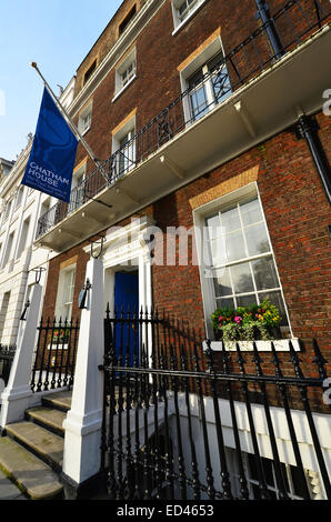 Exterieur des Chatham House, The Royal Institute of International Affairs-Think-Tank. Befindet sich in St Jame Square, London SW1. Stockfoto