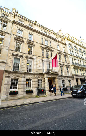 Christies Auktion Haus Hauptsitz in King Street, London SW1. Der weltweit älteste bildende Kunst Auktionator. Stockfoto