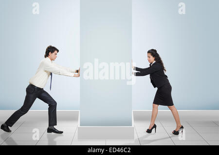 2 indische Geschäftsleute stehen Stockfoto