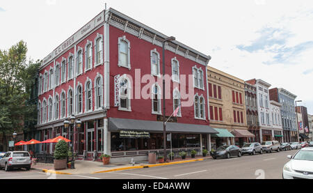 Alte Fassaden und Gebäuden in Paducah, Kentucky, USA Stockfoto