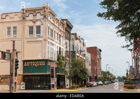 Alte Fassaden und Gebäuden in Paducah, Kentucky, USA Stockfoto