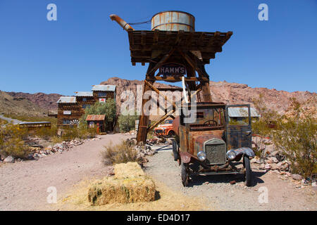Techatticup Geisterstadt und Goldmine, Las Vegas, Nevada. Stockfoto