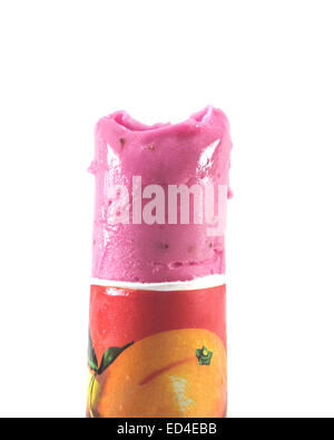 Eis isoliert auf weißem Hintergrund Stockfoto
