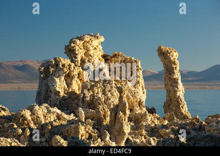 Die berühmten Kalktuff-Formationen auf Mono Lake, Kalifornien, USA Stockfoto