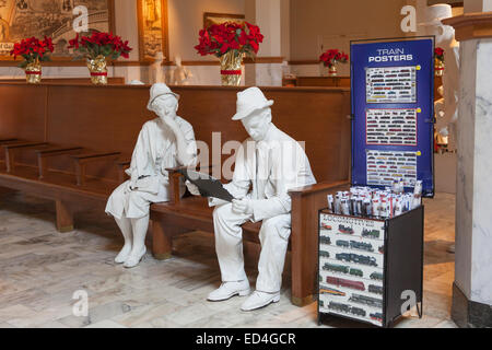 Railroad Depot in Galveston Railroad Museum Stockfoto