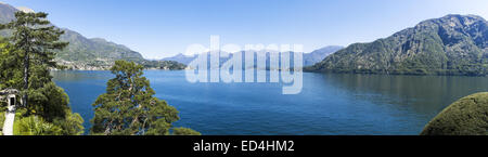 Landschaft am Comer See in der Frühjahrssaison, Lombardei - Italien Stockfoto