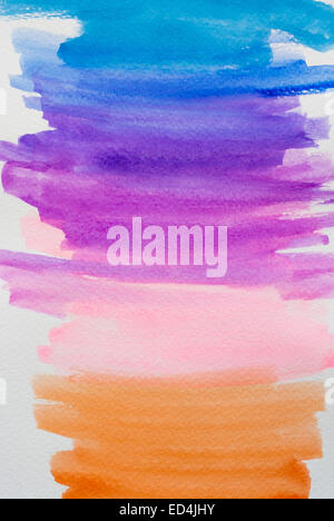 Aquarell Pinselstriche Stockfoto