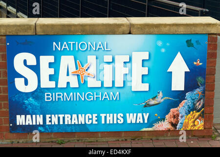 Melden Sie sich für das National Sealife Centre in Birmingham UK Stockfoto