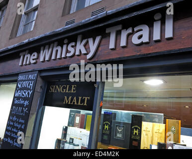 Edinburgh-Whisky-Trail-Shop, Scotland, UK Stockfoto