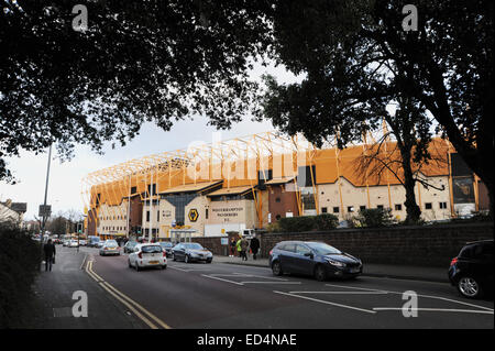 Wolverhampton West Midlands UK - Molineux Stadium von Wolverhampton Wanderers FC zu Hause Stockfoto