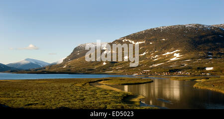 Der nördliche Abschnitt der der Kungsleden Wanderweg in Nordschweden zwischen Abisko und Nikkaluokta / Kebnekaise Stockfoto