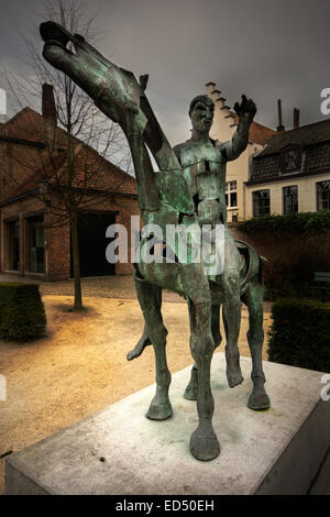 Ein Denkmal in Brügge, Belgien Stockfoto