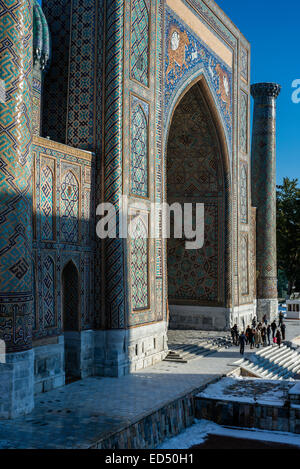 Registan-Platz, Samarkand, Usbekistan Stockfoto