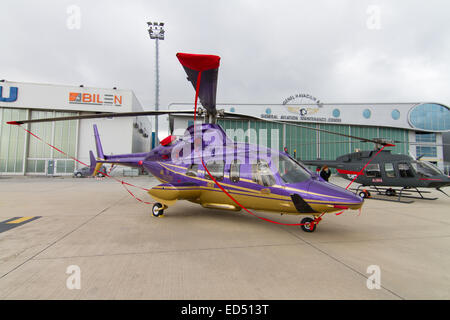 ISTANBUL Türkei 27. September 2014 Bell 430 Istanbul Airshow stattfindenden Flughafen Istanbul-Atatürk Stockfoto