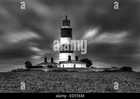 Happisburgh Leuchtturm an der Küste von Norfolk. Stockfoto