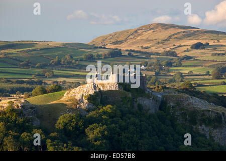 Position Cennen Castle, in der Nähe von Llandeilo, Brecon Beacons National Park, Carmarthenshire, Wales, Vereinigtes Königreich, Europa Stockfoto